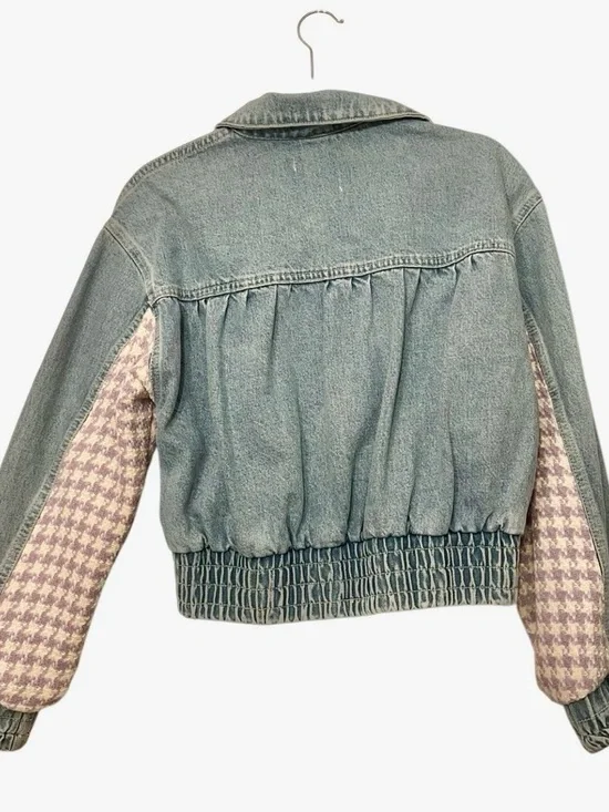 Zara Special Edition Cazadora Denim Combinada – Size Small - Picture 10 of 10